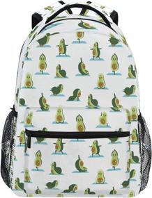 img 4 attached to Oarencol Avocado Backpack Bookbag Daypack
