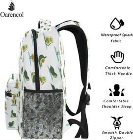 img 2 attached to Oarencol Avocado Backpack Bookbag Daypack