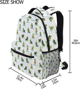 img 3 attached to Oarencol Avocado Backpack Bookbag Daypack