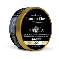 🕊️ ogx low shine bamboo fiber texture flexible fiber wax with sandalwood (64042) - 3 ounce logo