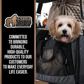 img 3 attached to Premium Gorilla Grip Pet Cat Carrier: TSA Approved, Soft-Sided Travel Bag for Cats & Small Dogs up to 15lbs - Comfortable & Collapsible for Airport Travel