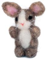 🐰 needle felting kit for bunny felt animals, 3'' x 4'' - enhance seo logo