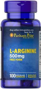 img 1 attached to Puritans Pride L Arginine Mg 100 Capsules