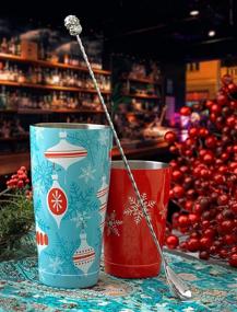 img 2 attached to 🍹 Craft the Perfect Festive Cocktails with the Barfly Holiday Ornaments Cocktail Shaker!