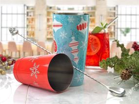 img 1 attached to 🍹 Craft the Perfect Festive Cocktails with the Barfly Holiday Ornaments Cocktail Shaker!