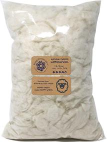 img 3 attached to LAMBSWOOL Natural White Fluffy Toy Stuffing & Filling - 1 LB Bag: Clean & Classic Fiber