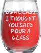 class though glass crystal stemless logo
