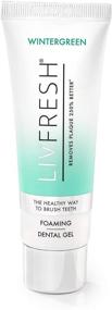 img 4 attached to 🦷 LIVFRESH Dental Gel by Livionex - Clinically Proven Foaming Wintergreen Blue Gel, 250% More Effective Plaque Removal