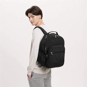 img 1 attached to 🎒 Kipling Women's Seoul 15" Laptop Backpack - Sleek Black Noir - 13.75"L x 17.25"H x 8"D