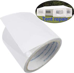 img 3 attached to Clear Tent Netting Repair Kit - Waterproof Tent Patch Tape, Tenacious Tape for PVC Coated Surface - LANUCN (8cm x 5m)