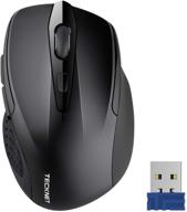 Wireless Mouse, TECKNET Pro 2.4G Ergonomic Wireless Optical Mouse with USB  Nano