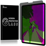 🔒 [bisentek] privacy screen protector for ipad pro 12.9 (2021/2020 / 2018) - tempered glass, anti-spy, anti-scratch, anti-shock, bubble-free, lifetime protection & replacement logo