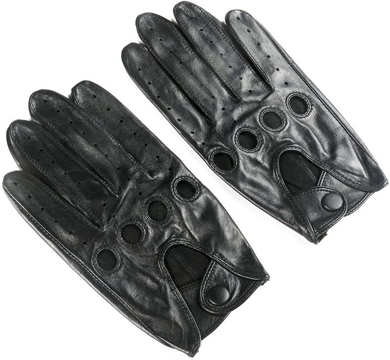 ambesi classic lambskin leather driving men&#39;s accessories in gloves &amp; mittens 标志