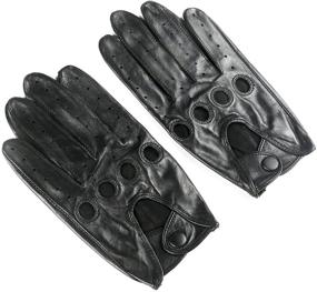 img 1 attached to Ambesi Classic Lambskin Leather Driving Men's Accessories in Gloves & Mittens