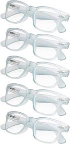 img 4 attached to 5 Pack Vintage Reading Glasses Readers Vision Care for Reading Glasses