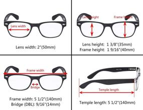 img 2 attached to 5 Pack Vintage Reading Glasses Readers Vision Care for Reading Glasses