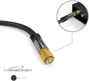 img 2 attached to 🔌 KabelDirekt 6ft 75 Ohm HDTV SAT Cable with Angled Male F-Type Connector - Pro Series