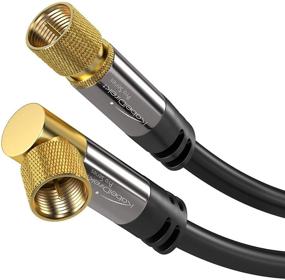 img 4 attached to 🔌 KabelDirekt 6ft 75 Ohm HDTV SAT Cable with Angled Male F-Type Connector - Pro Series