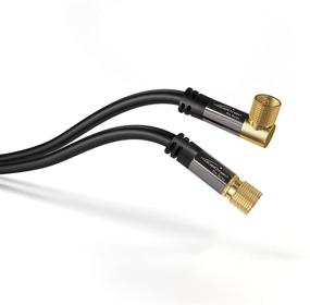 img 1 attached to 🔌 KabelDirekt 6ft 75 Ohm HDTV SAT Cable with Angled Male F-Type Connector - Pro Series