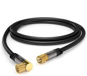 img 3 attached to 🔌 KabelDirekt 6ft 75 Ohm HDTV SAT Cable with Angled Male F-Type Connector - Pro Series