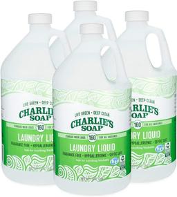 img 4 attached to 🌿 Charlie’s Soap Laundry Liquid: Natural Deep Cleaning Hypoallergenic Detergent (4 Pack, 160 Loads) – Safe, Effective, Non-Toxic