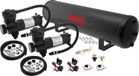 img 4 attached to 🚚 Vixen Air Suspension Kit for Truck/Car: On Board System with Dual 200psi Compressor, 5 Gallon Tank - Ideal for Boat Lift, Towing, Lowering, Load Leveling, Air Bags, and Onboard Train Horn (Model: VXO4852DB)