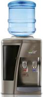 🚰 nutrichef hot and cold water cooler dispenser with child safety lock - black-chrome finish logo
