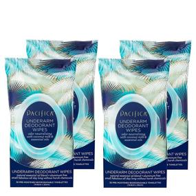 img 4 attached to 🥥 Pacifica Beauty Coconut Milk and Essential Oils Deodorant Wipes (30 Count, Pack of 4) – Odor Removal On-the-Go, Aluminum-Free, Travel-Friendly, Fresh Coconut Scent – 100% Vegan & Cruelty-Free