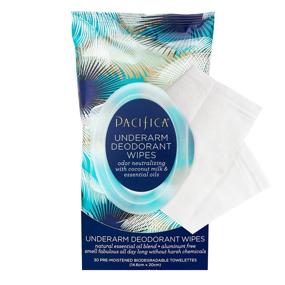 img 3 attached to 🥥 Pacifica Beauty Coconut Milk and Essential Oils Deodorant Wipes (30 Count, Pack of 4) – Odor Removal On-the-Go, Aluminum-Free, Travel-Friendly, Fresh Coconut Scent – 100% Vegan & Cruelty-Free