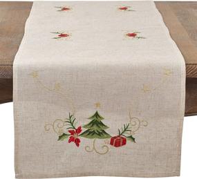img 3 attached to SARO LIFESTYLE Embroidered Christmas Natural Food Service Equipment & Supplies