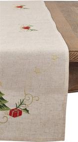 img 1 attached to SARO LIFESTYLE Embroidered Christmas Natural Food Service Equipment & Supplies