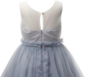 img 1 attached to Junior Bridesmaid Dresses with Miama Wedding Flower for Girls' Clothing