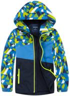 🧥 stay warm and dry with m2c hooded waterproof fleece windbreaker boys' jacket & coat collection logo