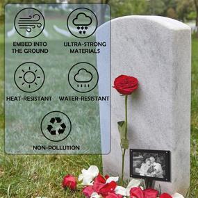 img 3 attached to Enhance Grave Memorials with Hardinn 5x7 Waterproof Picture Frame for Cemetery and Outdoor Memorials