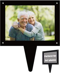 img 2 attached to Enhance Grave Memorials with Hardinn 5x7 Waterproof Picture Frame for Cemetery and Outdoor Memorials