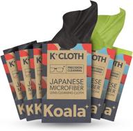 🐨 koala lens cleaning cloth: premium japanese microfiber for crystal-clear glasses and screens (pack of 6) logo