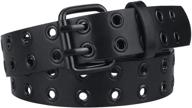 belt women womens black wide logo