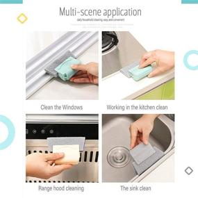 img 1 attached to FuChIpnTco 3Pcs Magic Window Cleaning 🪟 Brush - Effortlessly Clean Window Tracks & Gaps!