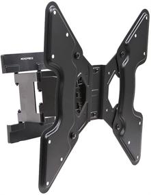 img 4 attached to 📺 Monoprice Ultra-Slim Articulating TV Wall Mount Bracket | 32in-55in, 66lbs Max Weight | 1.5in-10.7in Extension Range | VESA 400x400 | Works with Concrete & Brick | Black