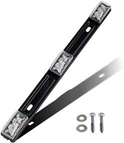 img 4 attached to 🚦 Partsam 14-Inch 3-Lamp Clear/Red LED Light Bar - Tailgate Mount Replacement for RAM 1500 2500 3500 - Sealed ID Light Bar Clearance