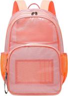 🎒 enhanced security transparent sporting backpacks with dedicated compartments for kids logo