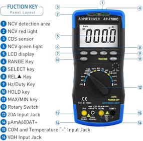 img 3 attached to Multimeter Temperature Resistance Continuity Capacitance