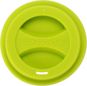 img 2 attached to Convenient and Durable 5-Pack Coffee Mug Lid Set by KSENDALO: Reusable Silicone Lids for Travel Mugs, Eco-Friendly and in Vibrant Green