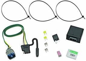img 1 attached to 🔌 Tow Ready Tekonsha T-One T-Connector Harness, 4-Way Flat, Compatible with Honda Pilot, Ridgeline - Black (118491)