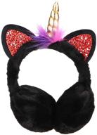fenical earmuffs unicorn headwear cartoon girls' accessories logo