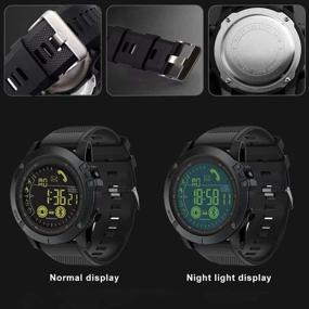 img 1 attached to Paddsun T1 Tact Smart Watch - Rugged Military Grade HD Touchscreen Outdoor Sports Pedometer Watch for Men, Digital Waterproof Tactical Watch with Luminous Dial