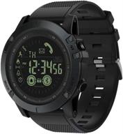 paddsun t1 tact smart watch - rugged military grade hd touchscreen outdoor sports pedometer watch for men, digital waterproof tactical watch with luminous dial логотип