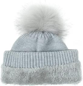 img 1 attached to 🧣 Womens Winter Hat: LAPI.ZAPI Knitted Cap with Pom Pom Beanie for Optimum Style and Warmth