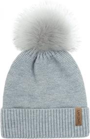 img 3 attached to 🧣 Womens Winter Hat: LAPI.ZAPI Knitted Cap with Pom Pom Beanie for Optimum Style and Warmth