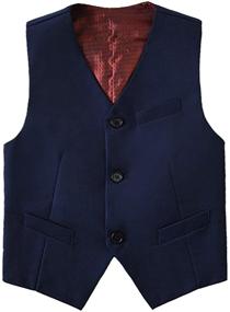 img 1 attached to Burgundy Toddler Dresswear Boys' Clothing: Wedding Outfit Suits & Sport Coats